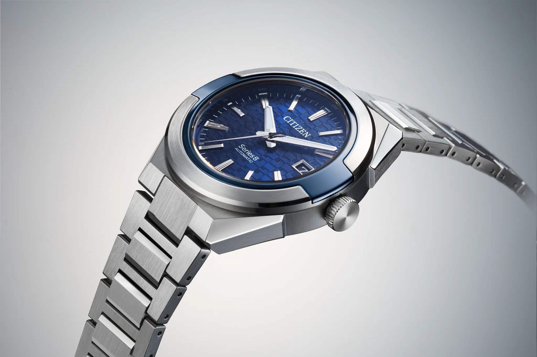 Series8 870 Blue Dial Stainless Steel Bracelet NA1037-53L | CITIZEN
